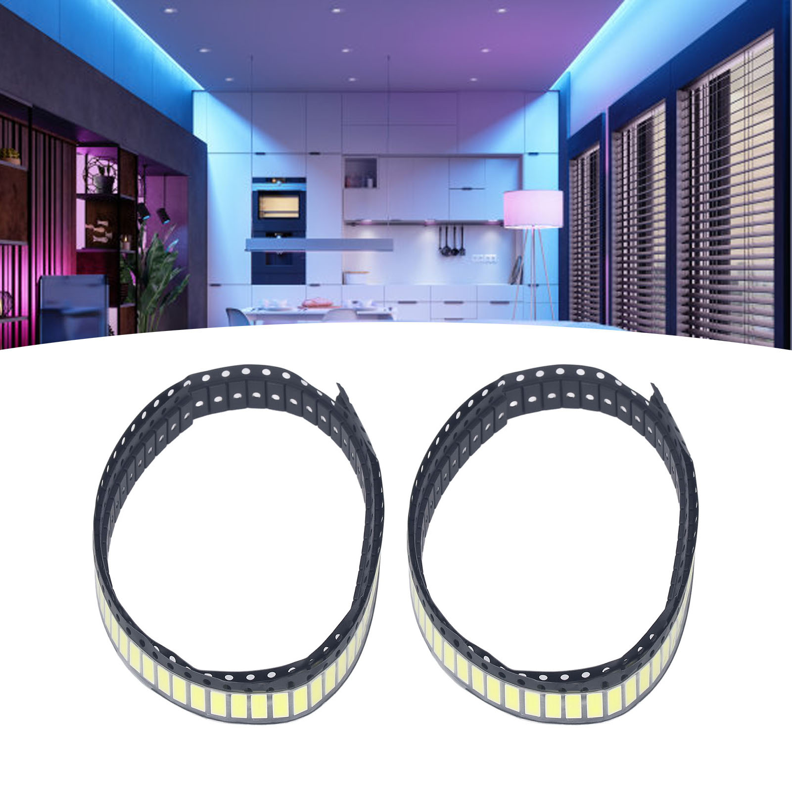 200 Leds Des Typs 7030, 6 V, Kaltweiß, Für Die Hintergrundbeleuchtung Von Lcd-fernsehbildschirmen, Farbtemperatur 8000–10000 K