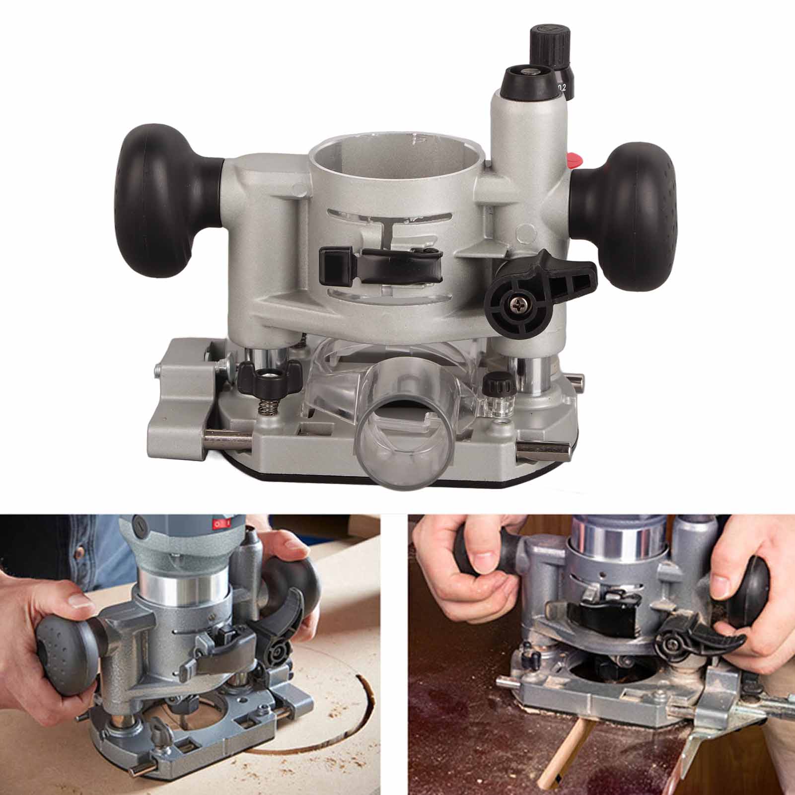 Nutfräsmaschine Für Die Holzbearbeitung, Doppelgriff-nutfräsmaschine, Schutzabdeckung