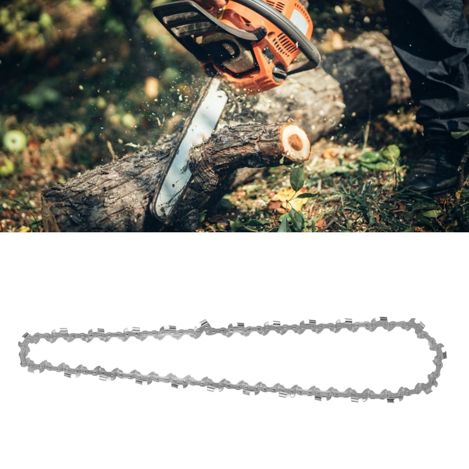 Lp 14 Zoll 3/8" Kettensägenkette Mit Einer Teilung Von 0,050" Und 50 Treibgliedern Für Ms180 Kettensägeblätter.