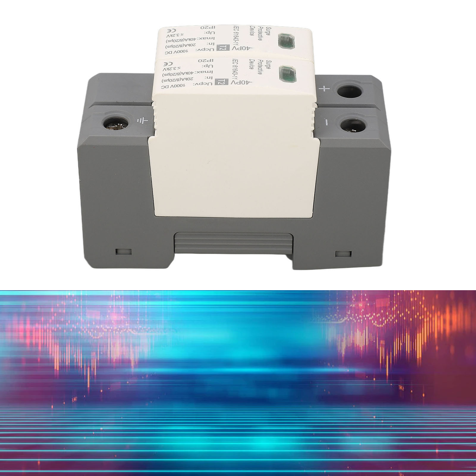 Chlt-40pv 1000vdc Dc Photovoltaik-überspannungsschutz 2p 20-40 Ka