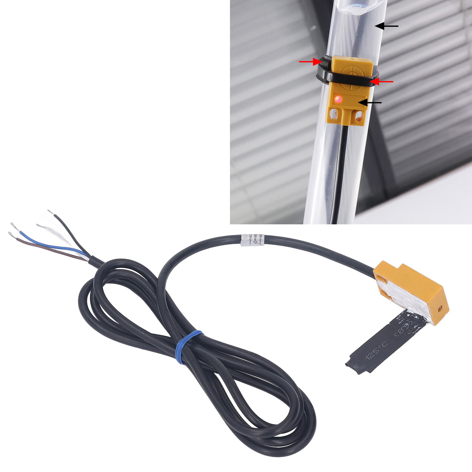 Berührungsloser Flüssigkeitsstandsensor 5–30 V Dc, Wasserstandssensor Für Externe Rohrleitungen, Flüssigkeitsstanddetektor Ncls-5002y