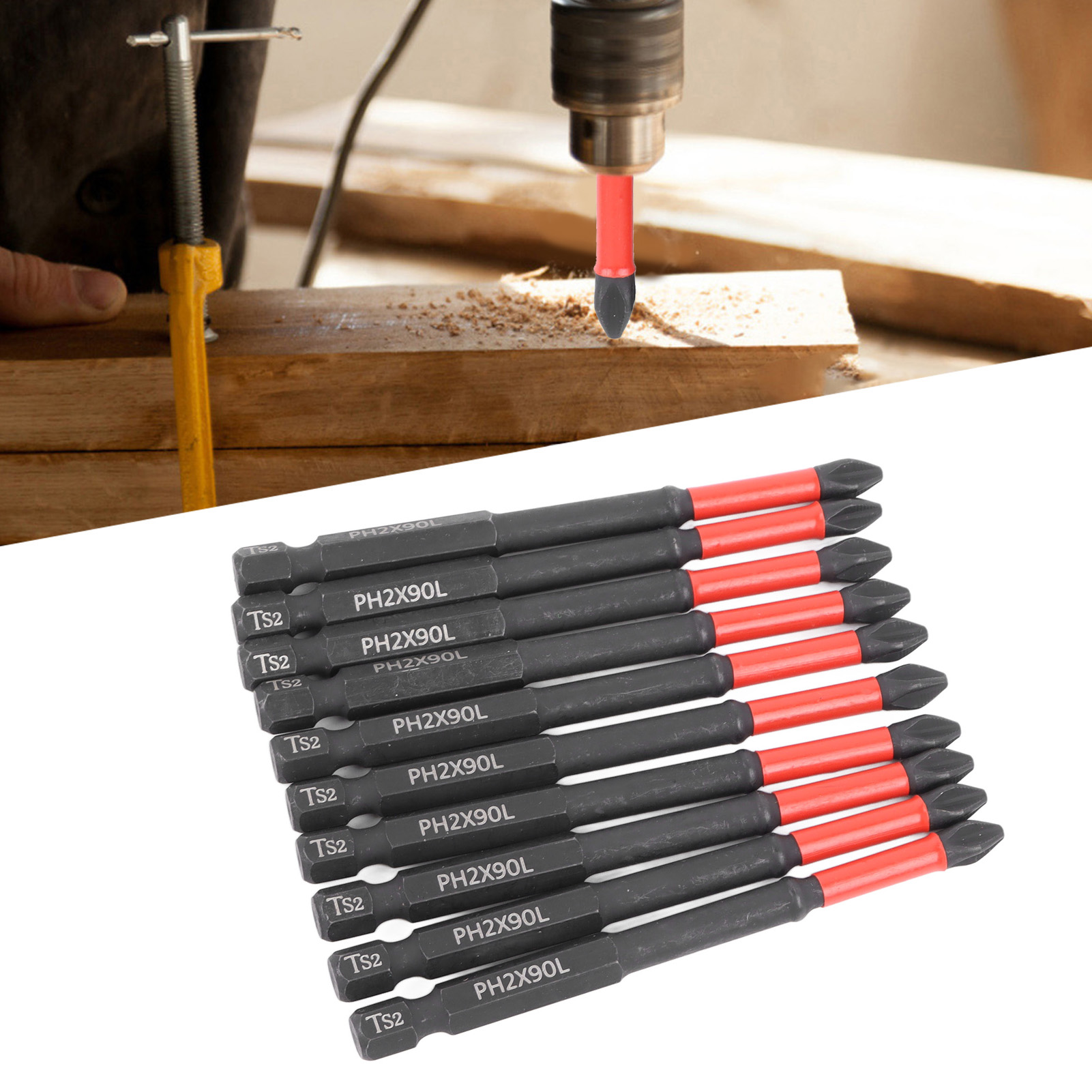 Rutschfester, Stoßfester Und Extrem Harter Phillips-schraubendreherbit, Hochharter Magnetischer Bohrer