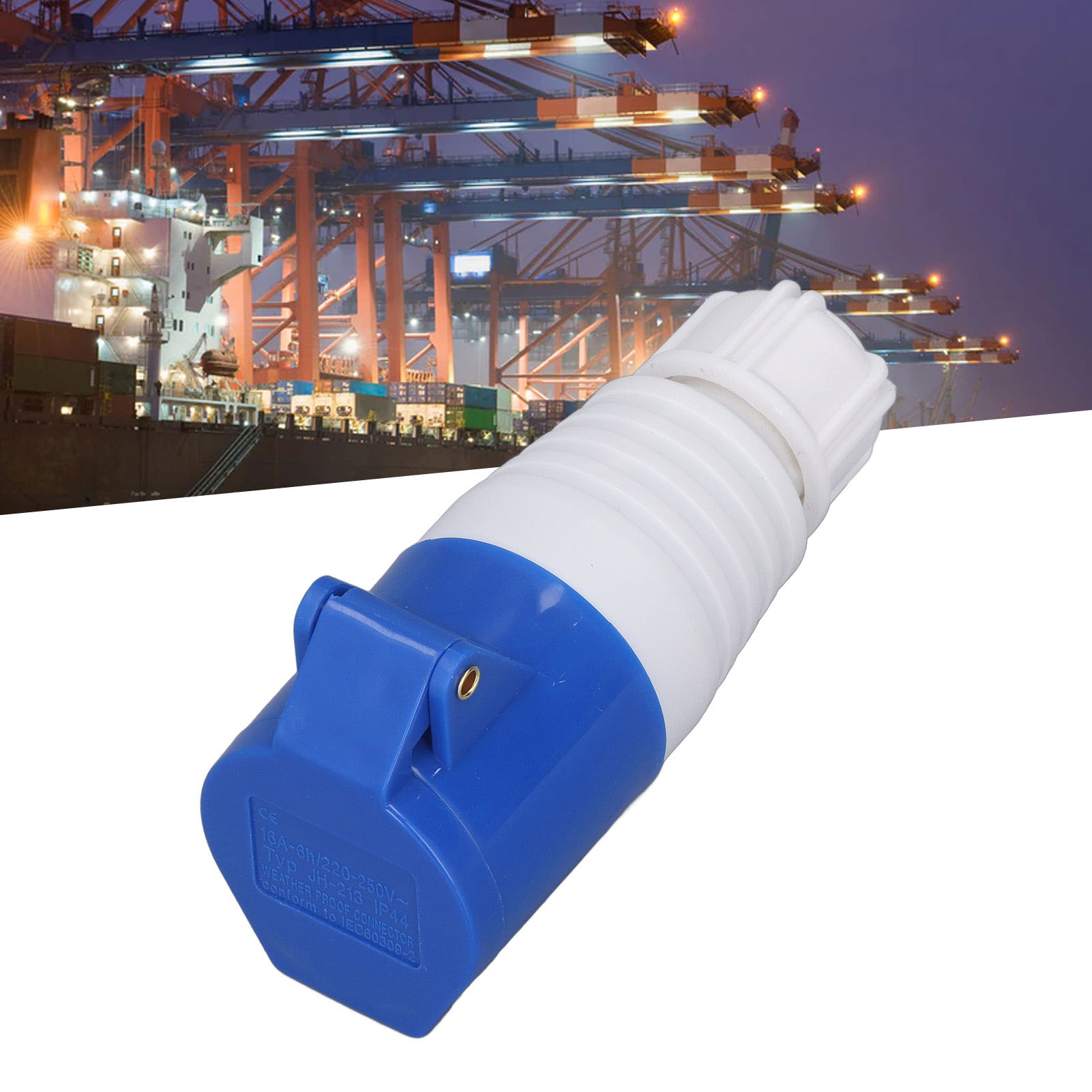 Packung Mit 4 Industriellen 3-poligen 16a Ip44 220-250v Wasserdichten Steckverbindern