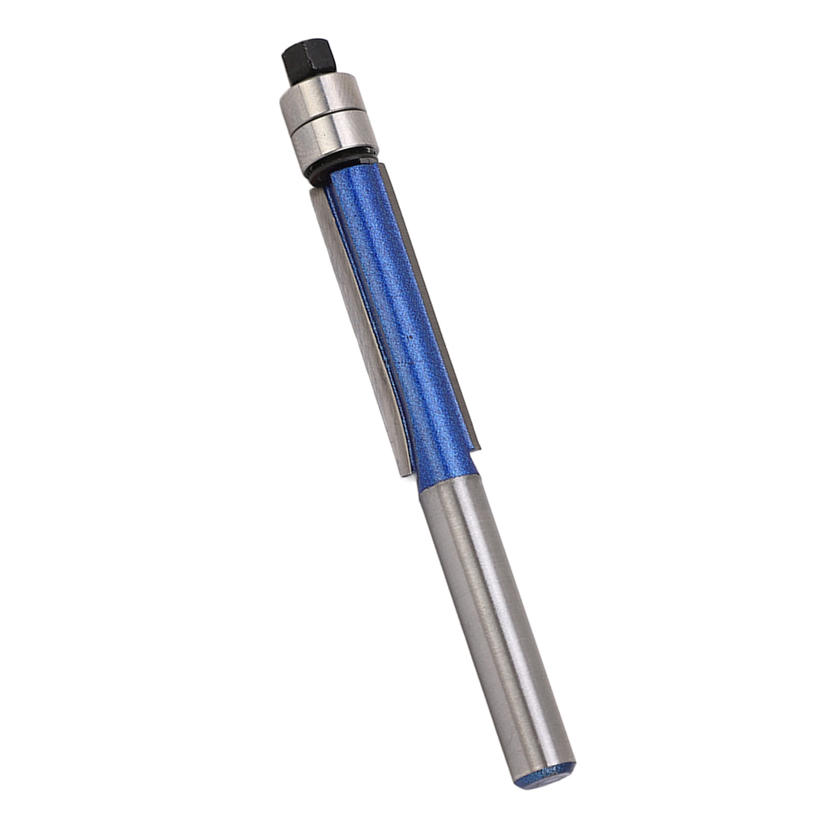 Holzfräser, Doppelseitiger Schlichtkopf, Elektrischer Holzfräser, 1/4" Silberblauer Schaft, Schlichtfräser Mit Doppellager.