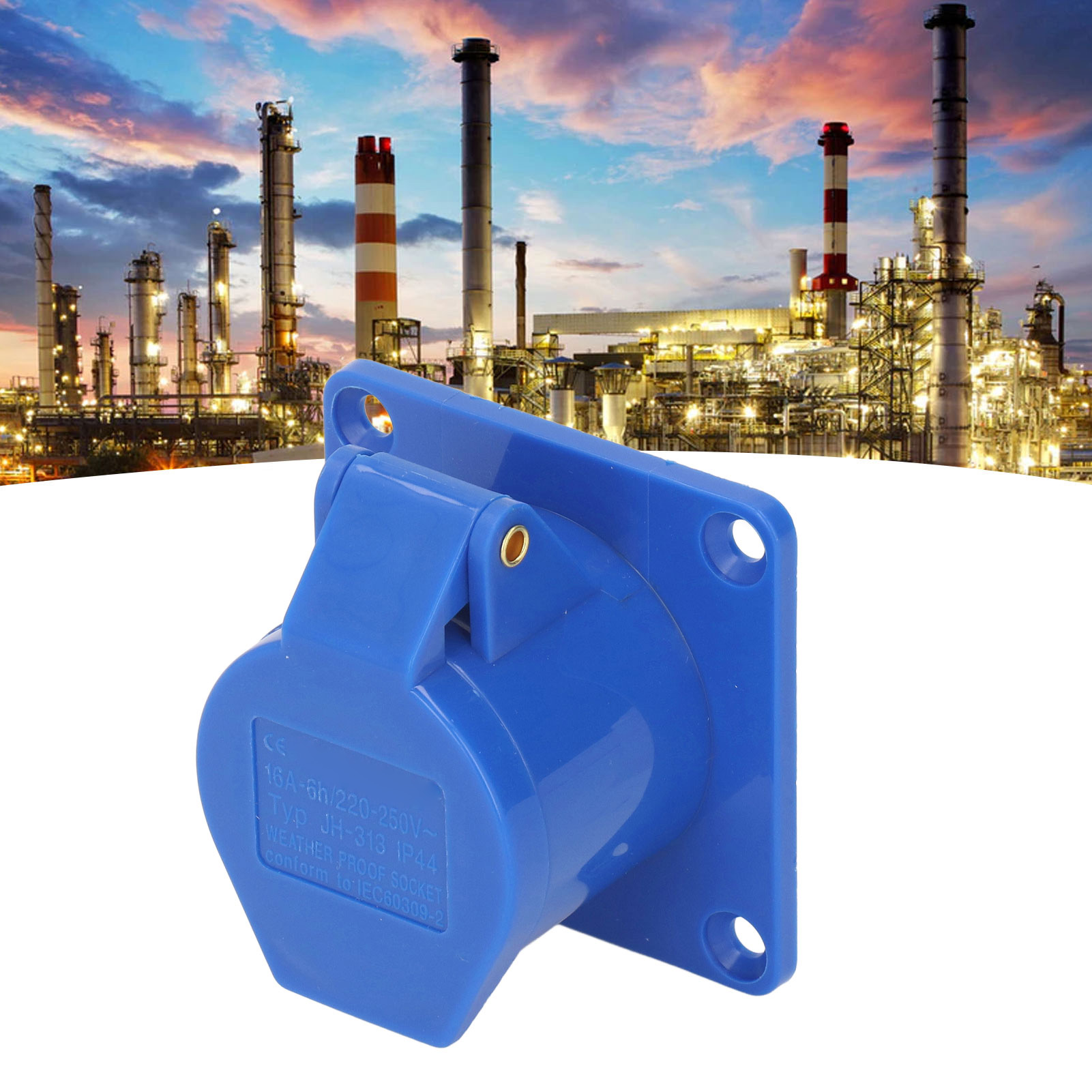 Verkauft Im 4er-pack: Wasserdichte Ip44-industrie-unterputzsteckdose Mit 3 Pins, 16 A, 220–250 V