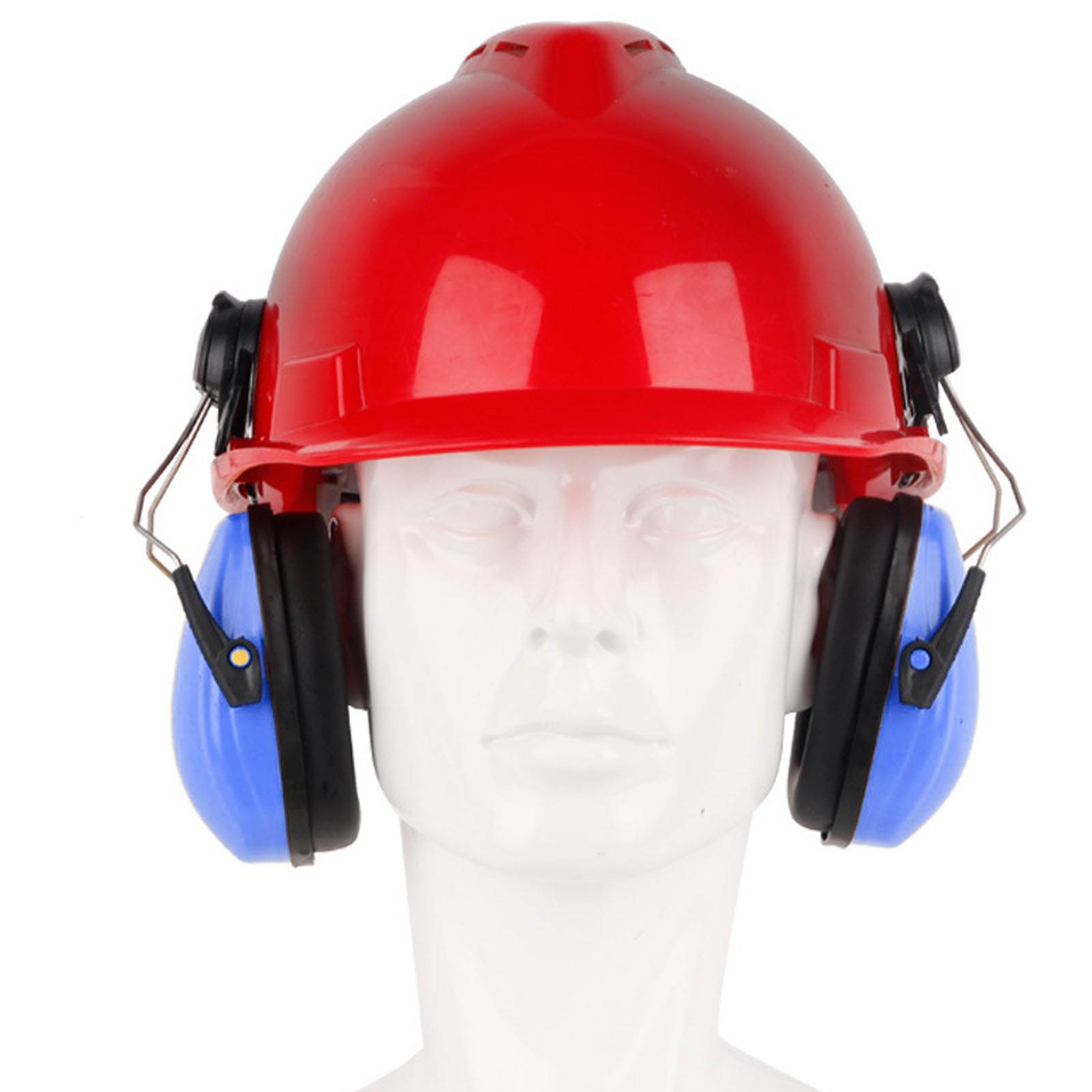 Geräuschunterdrückende Kopfhörer, Schutzhelm-typ, Für Baustellen, Forstwirtschaft, Schneid- Und Schleifarbeiten, Lärmreduzierung, Blaue Geräuschunterdrückende Kopfhörer