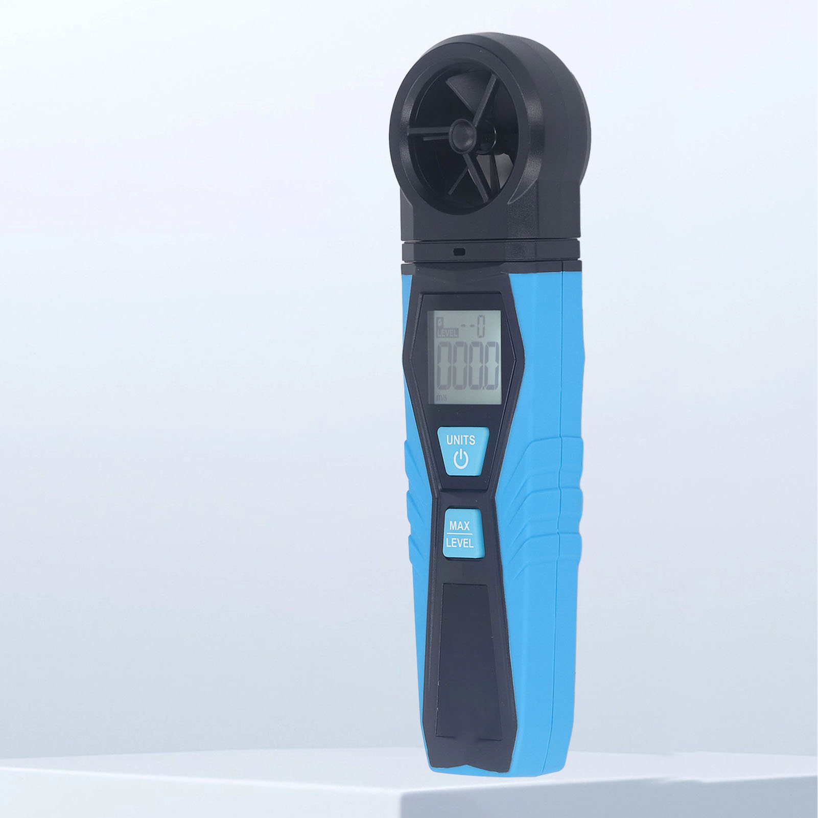 Mestekam10 Hochpräzises Tragbares Anemometer, Digitales Anemometer, Tragbarer Windkraftdetektor Zur Messung Von Temperatur Und Luftfeuchtigkeit