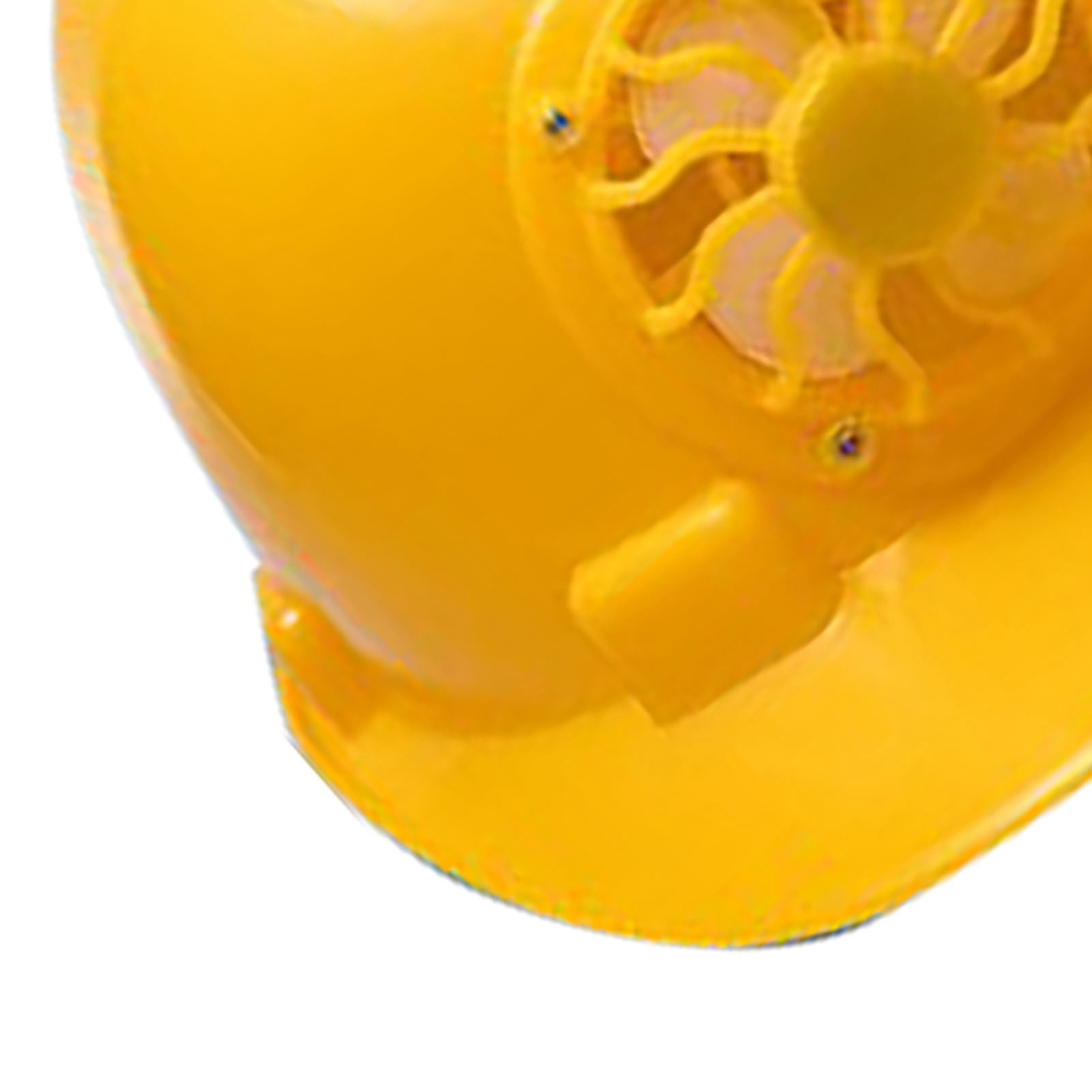 Atmungsaktiver, Solarbetriebener Sommerarbeitshut Mit Integriertem Ventilator, Gelb
