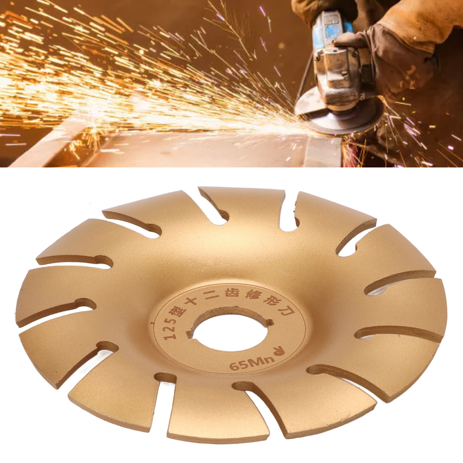 125-mm-winkelschleifer-schleifscheibe Für Holzbearbeitung, Polierscheibe, Gold