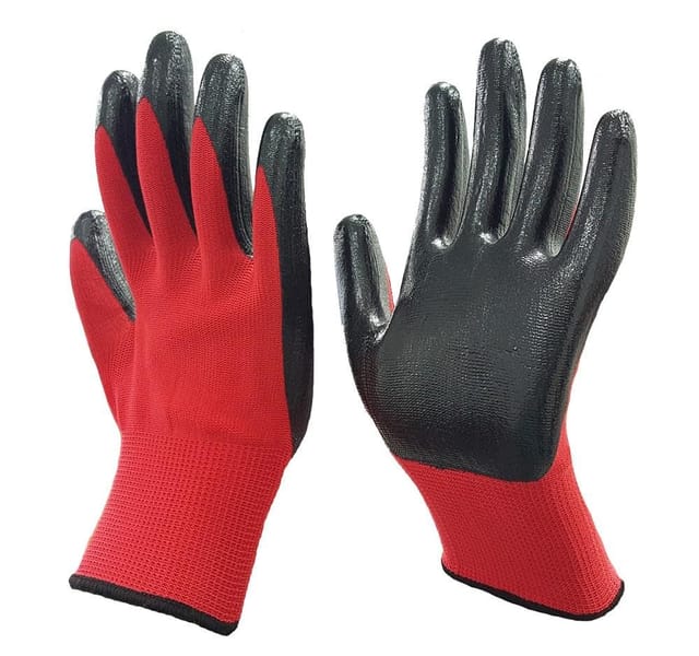 Packung Mit 12 Schutzhandschuhen, 23 Cm Dicke Nylonhandschuhe, Verschleißfest Und Rutschfest