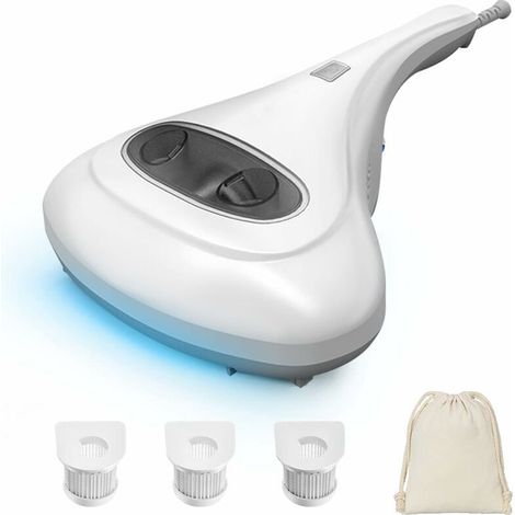 Matratzenreiniger, Polster- Und Matratzensauger Mit Uv-sterilisationslicht, Beutellos, Waschbarer Hepa-filter, Mit Kabel