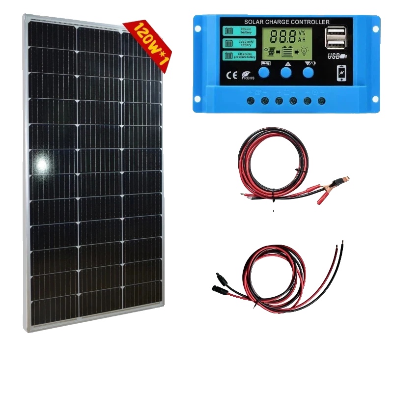 Solarpanel, Hocheffizient, Wetterfest, 1 Stück 120-w-crt