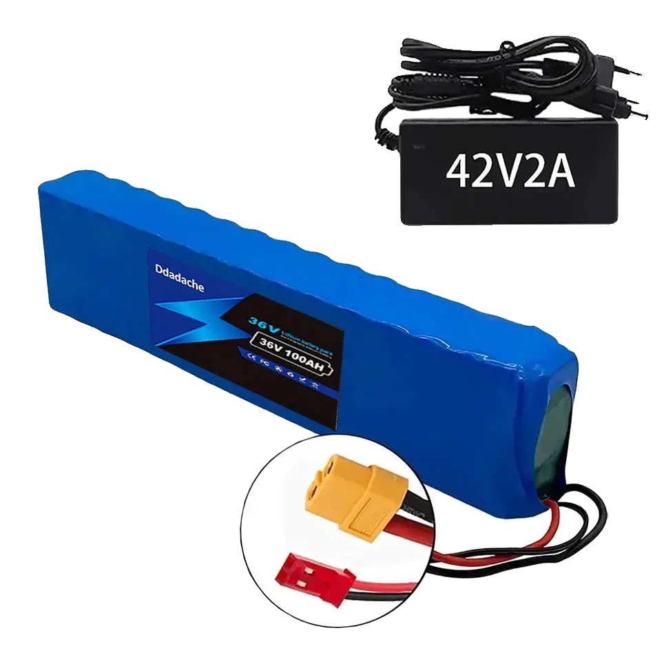 Lithium-akkupack, 100 Ah Kapazität, 36 V Spannung, Xt60-jst