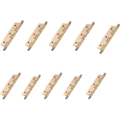 Möbeltürscharnier / Beleuchtete Tür, 75x40 Mm, Messing, 10 Stück, Kupferscharniere, Scharniere, Gummikette, Kupfertürscharniere Für Schränke