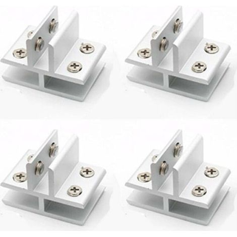 Regalhalterungen Und -klemmen, 4er-set T-förmige Glasklemmen Für Dreiseitige Glaswände, Duschen, Tische, Klemmplatten 10–12 Mm