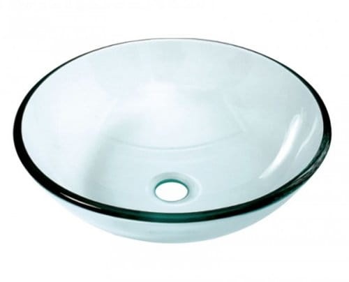 Aufsatzwaschbecken Glas Transparent 42x42x14 Cm