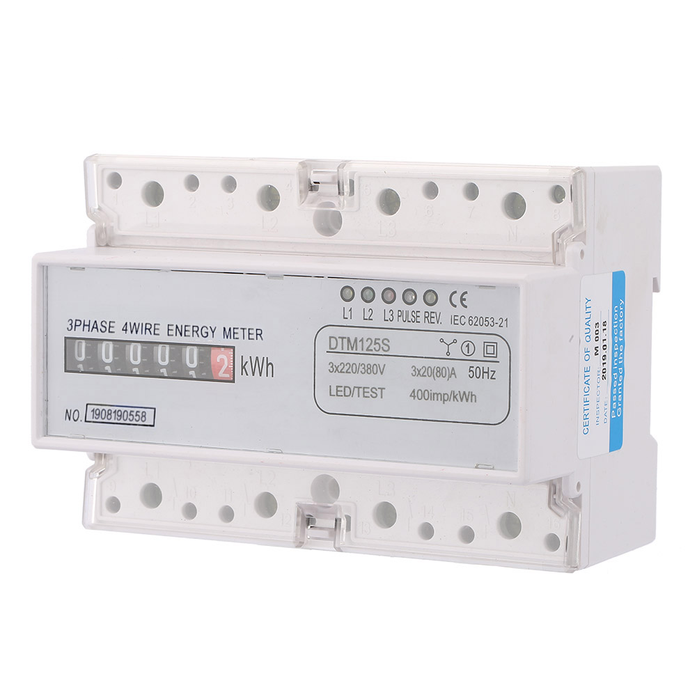 Dreiphasen-energiezähler Dtm125s 20-80 A