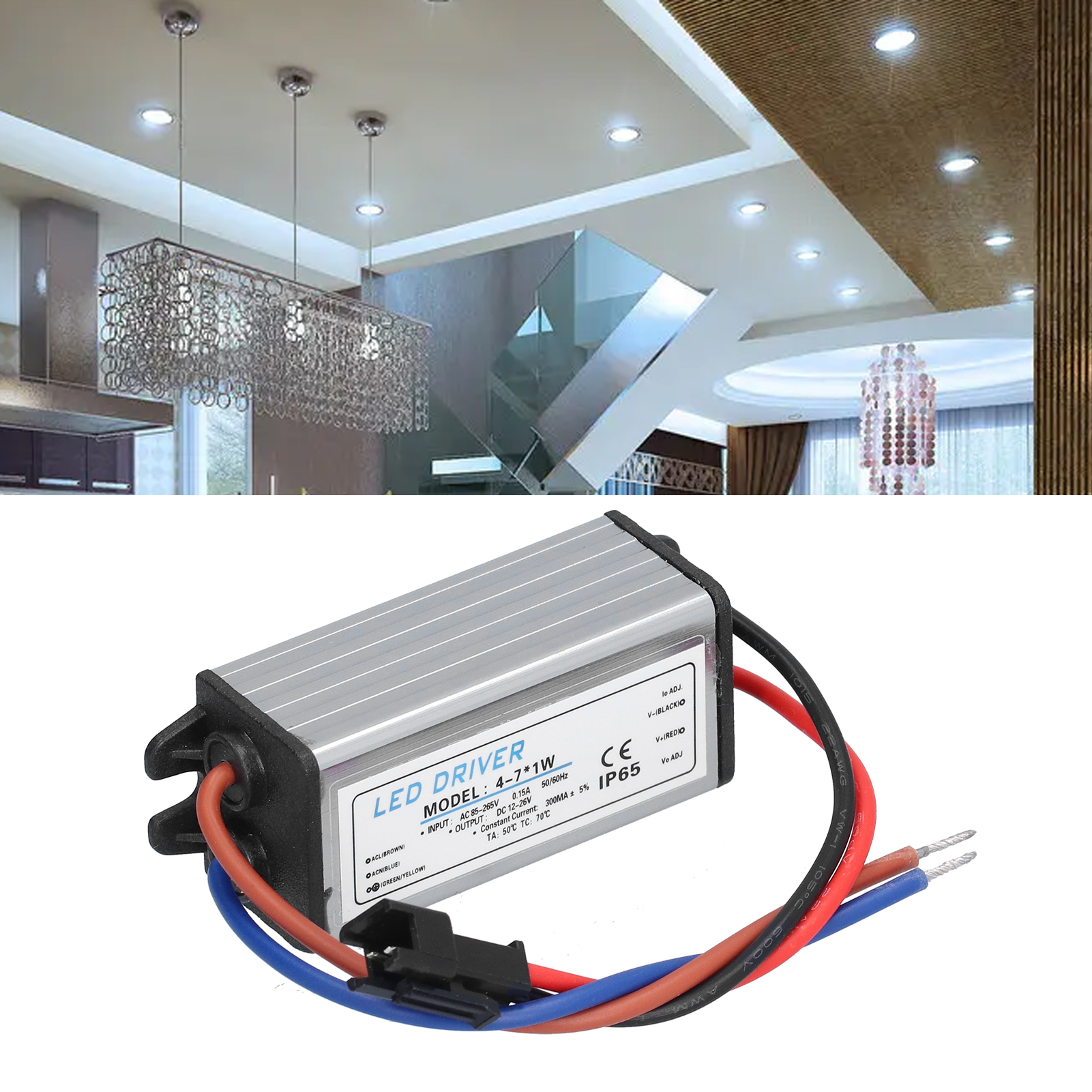 Leistungstransformator Für Led-beleuchtung, Ac85-265v/dc12-26v Konstantspannung 300ma, Diy-anschluss Für Netzteil.