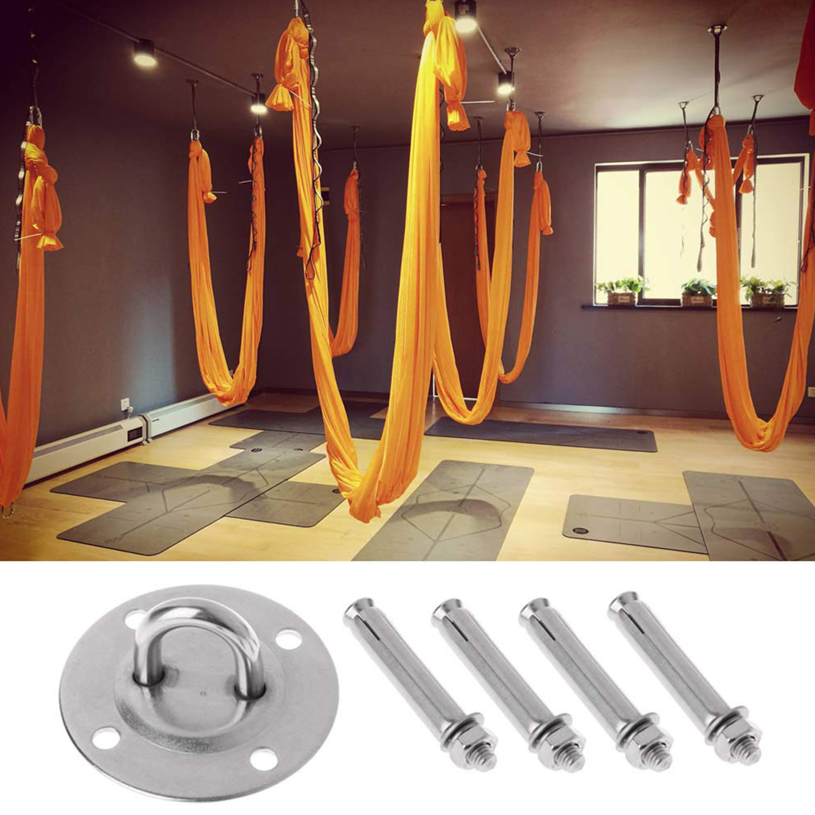 Yoga-hängemattenhaken, Yoga-schaukelhaken, Boxsackhaken Mit Spreizdübeln, Fitnessstudio
