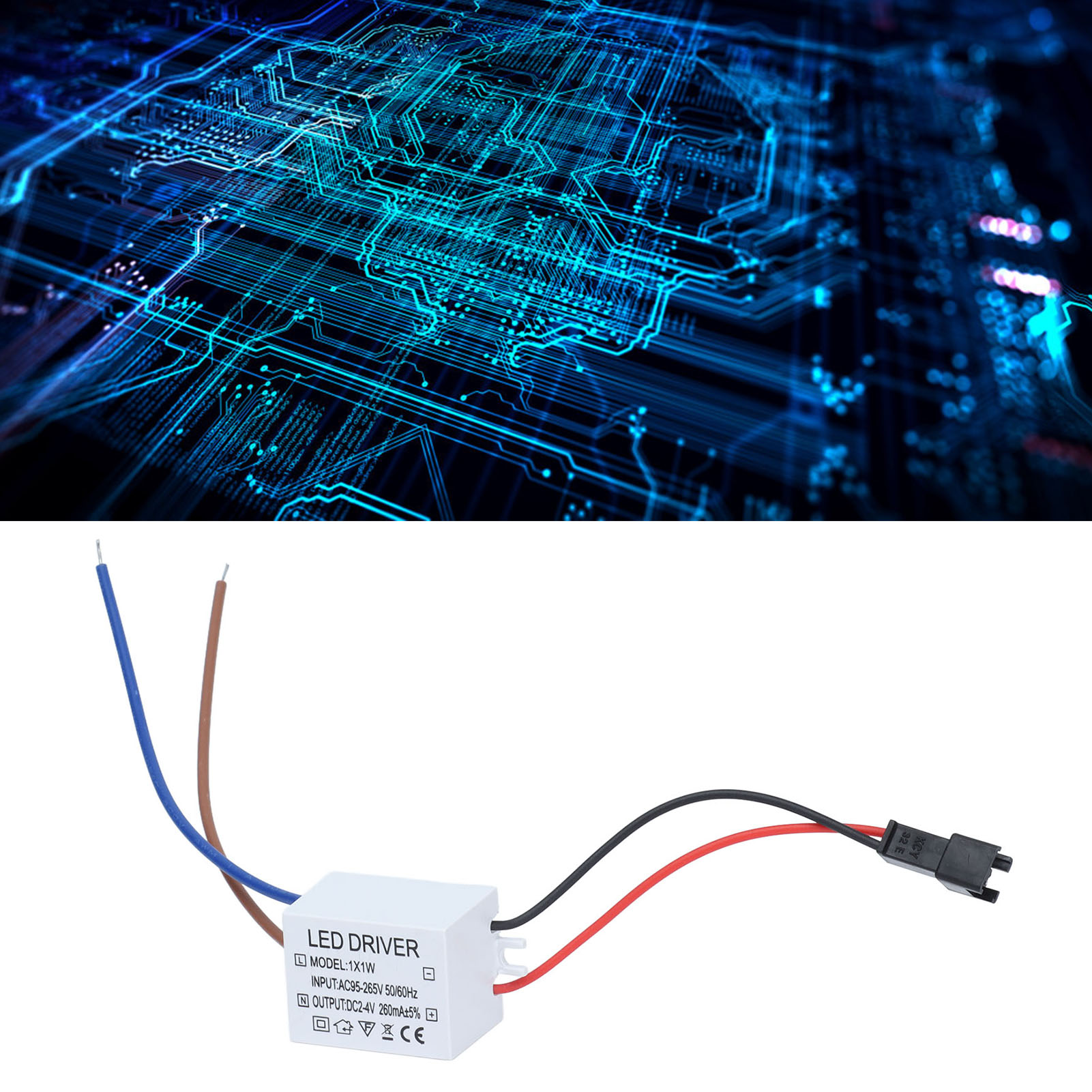 260ma Konstantstrom-led-treiber, Ac-eingang 95-265v, Dc-ausgang 2-4v, Leistungstreiberanschluss, Transformator Für Led-lampe.