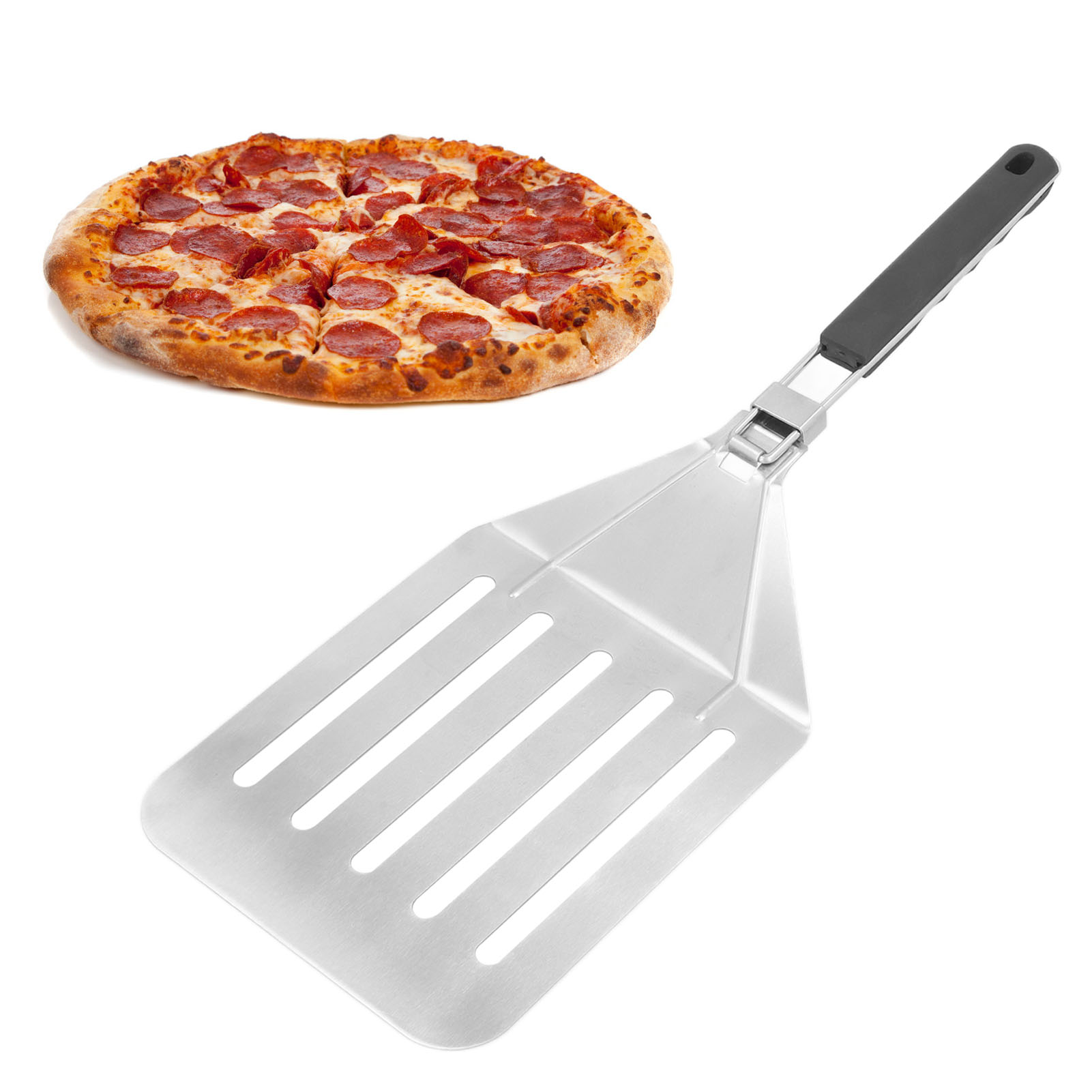 Pizzaspatel Aus Edelstahl, Pizzamesser, Quadratischer Tortenspatel, Gebäckwerkzeug, Pizzaschieber