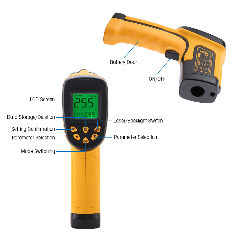 Smart Sensoras 842a Infrarot-thermometer – Batterien Nicht Enthalten – Begrenzter Aliexpress-preis: 29,99 €