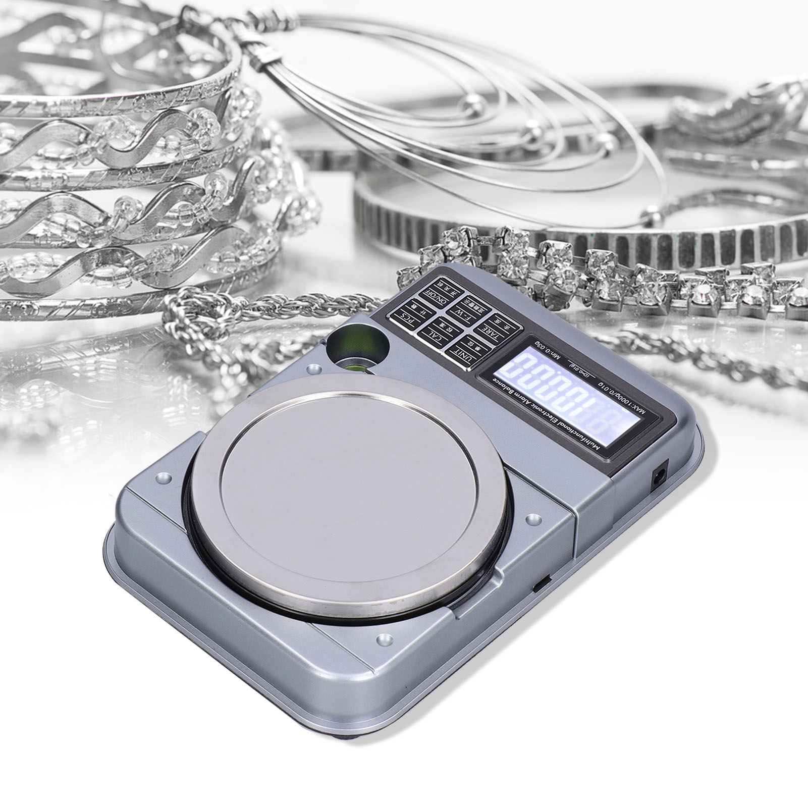Elektronische Waage Mit Mengenalarm, 1000 G/0,01 G, Präzisionswaage Für Schmuck, Karat-skala