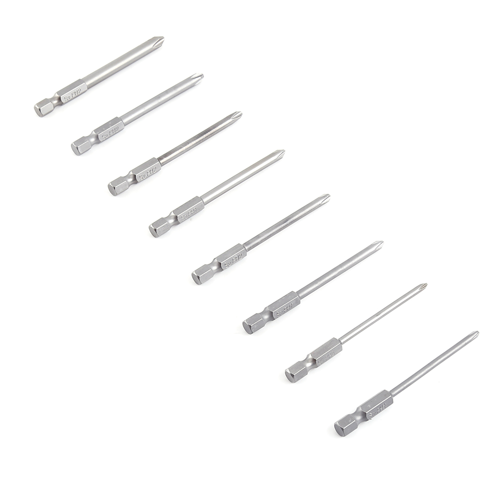 Set Mit 8 Magnetischen Phillips-schraubendreherbits Mit Sechskantschaft