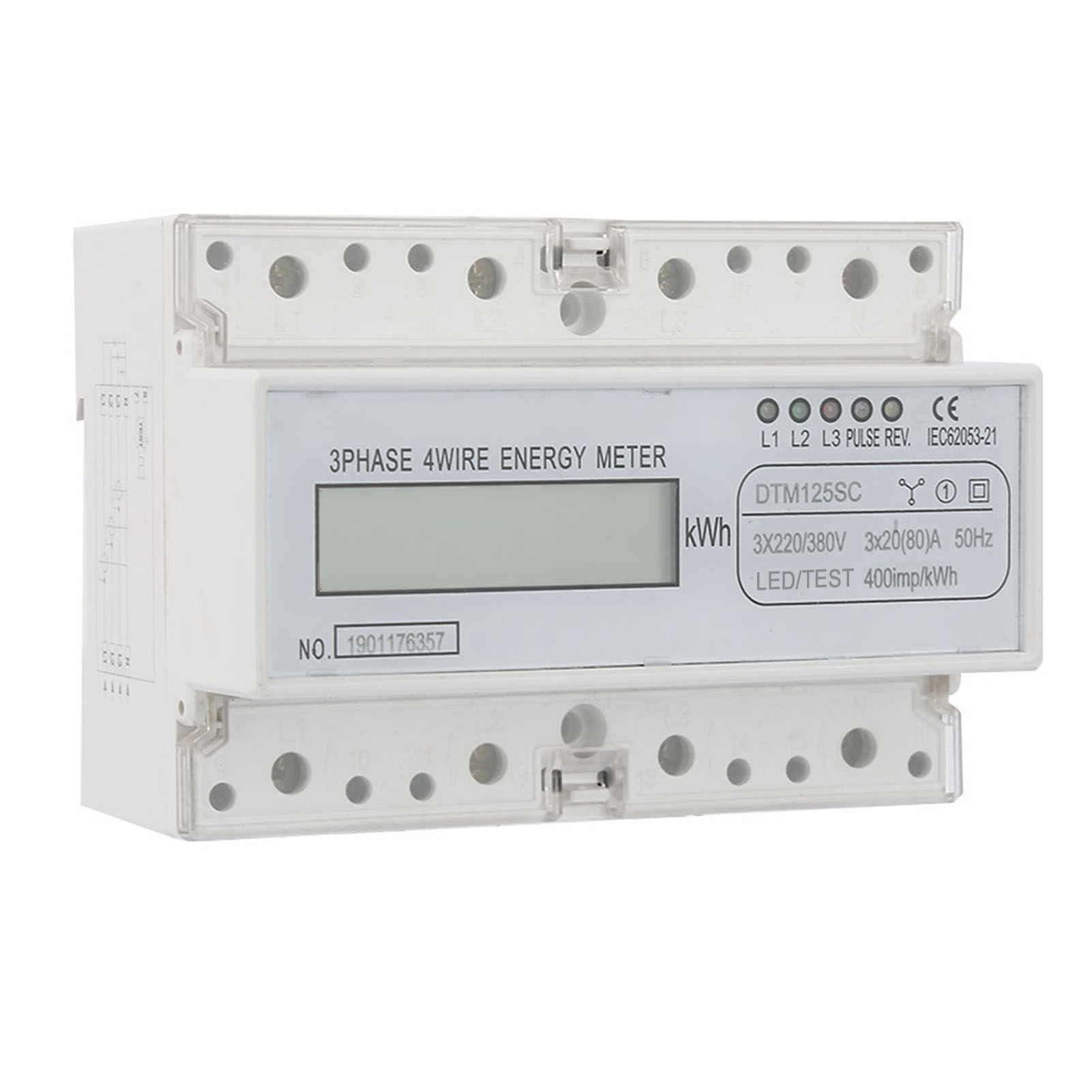 Drehstromzähler Dtm125sc Mit Lcd-anzeige 20-80 A