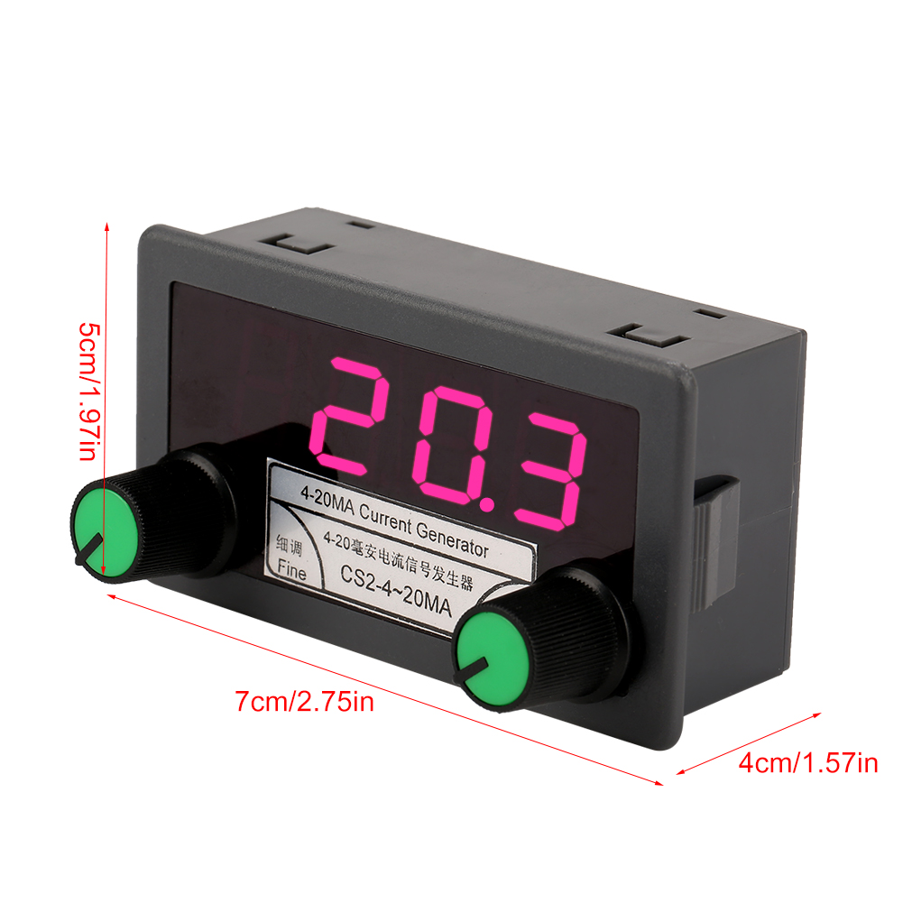 Cs2-4-20ma Digitalanzeige Doppelpotentiometer Stromquellensignalgenerator Potentiometereinstellung