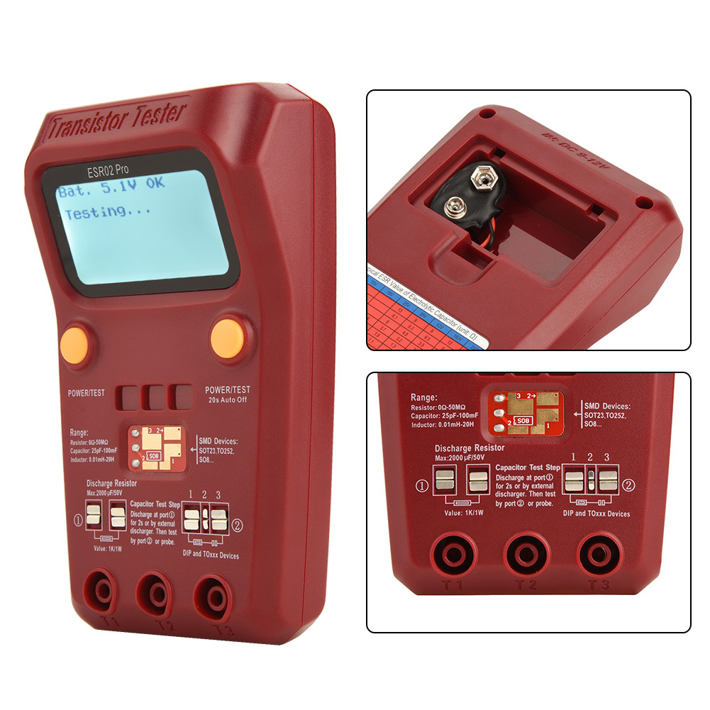 Der Digitale Transistortester Bside Esr02 Pro Für Smd-chips, Bauteile Und Induktivitäten Wird Derzeit Für Eine Begrenzte Zeit Zum Aktionspreis Von 26,99 Bei Amazon Und 29,99 Bei Ebay Angeboten.