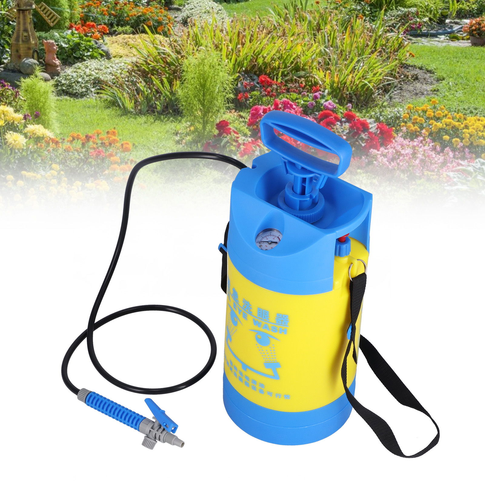5-liter-gartensprenger Für Gartenarbeit, Balkon, Bonsai, Tragbarer Hausgebrauch, Doppelhals-augendusche