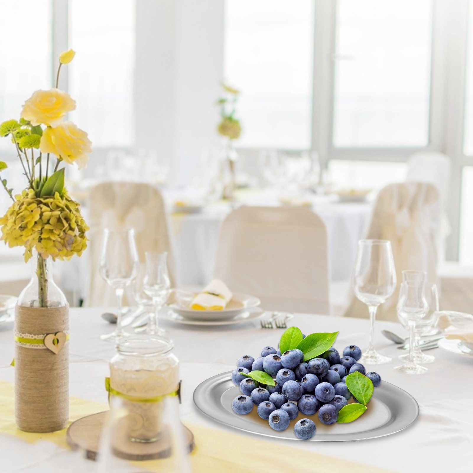 Set Aus 3 Desserttellern Aus Edelstahl, Gold Und Silber, Dessertteller Im Nordischen Stil, Teller Für Nuss- Und Obstkuchen, Serviettenablage, Backplatte Für Snacks Und Westliche Küche, Silber.