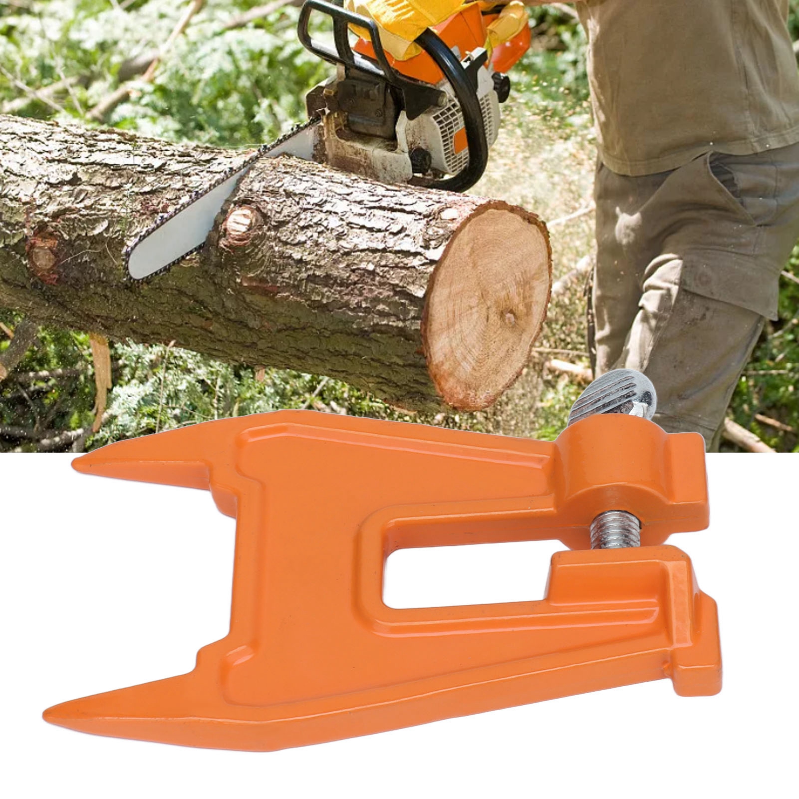 Kettensägenketten-schärfstock, Spannhebel, Führungsplatte, Orangefarbener Ständer