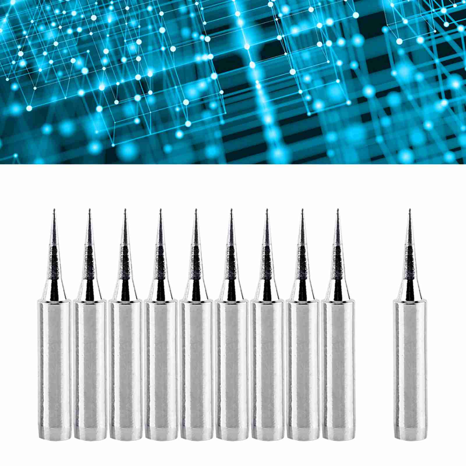 Neutrale Verpackung, Packung Mit 10 Bleifreien 900m-ti Lötspitzen Mit Extra Langer Spitze.