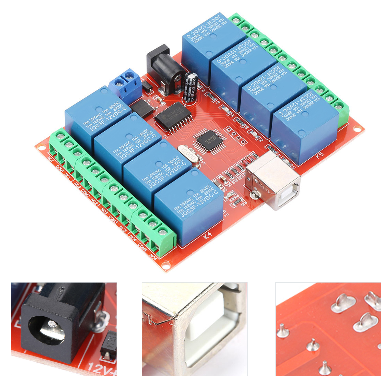 A198 8-kanal 12v Pc Intelligenter Controller Mit Usb-steuerschalter Und Treiberlosem Relaismodul
