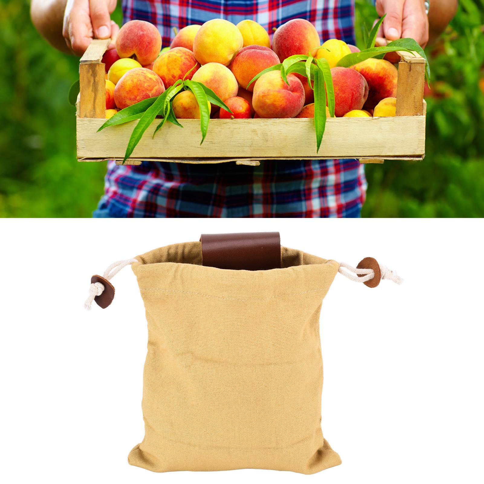 Campingtasche Zum Obstpflücken, Werkzeugtasche Zum Tragen Am Gürtel, Dschungel-aufbewahrungstasche, Khaki