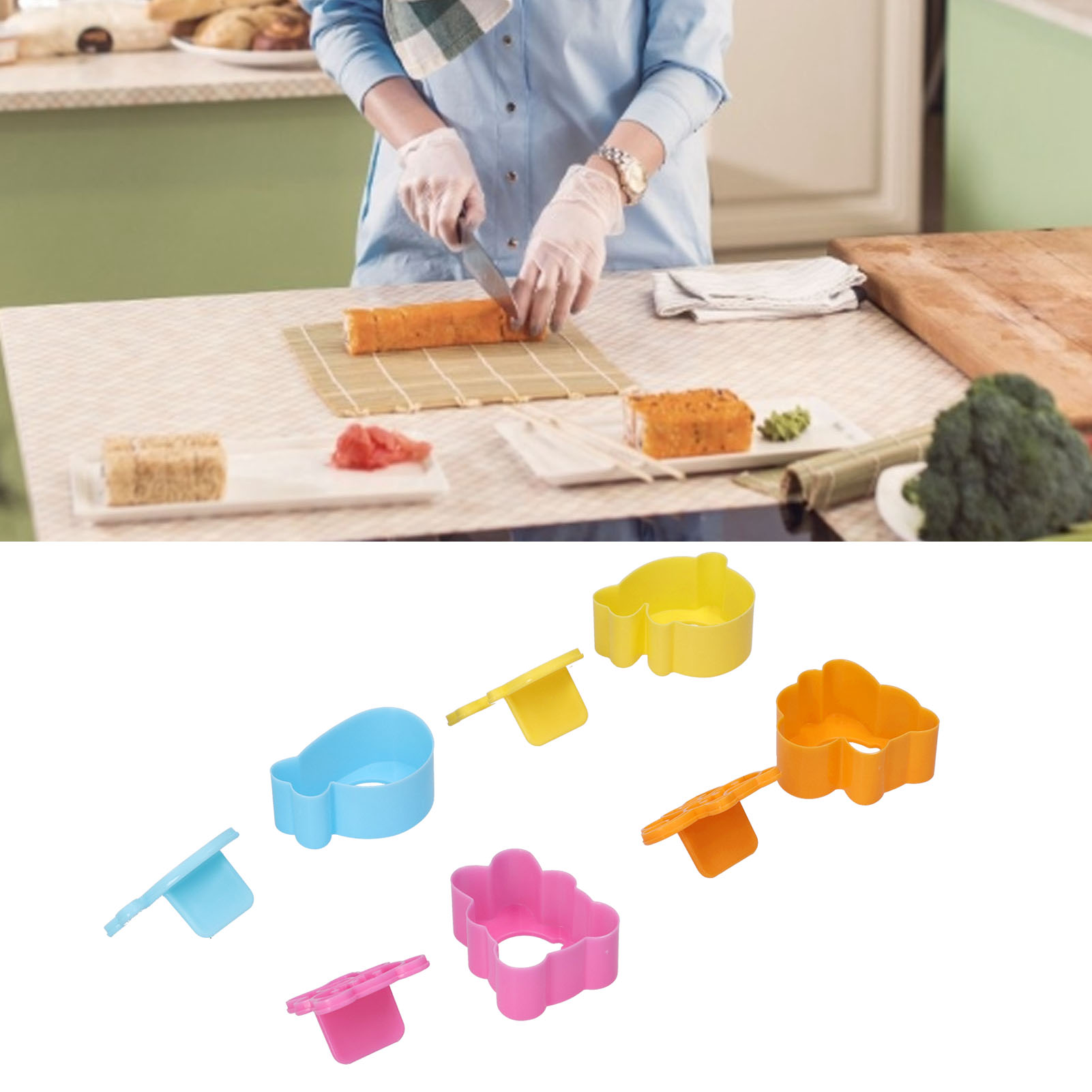 Mini-sandwichformen, Ausstechformen Für Kinderkekse, Utensilien Zum Kochen Von Reisbällchen, Delfin-, Robben-, Eichhörnchen- Und Bärenformen.