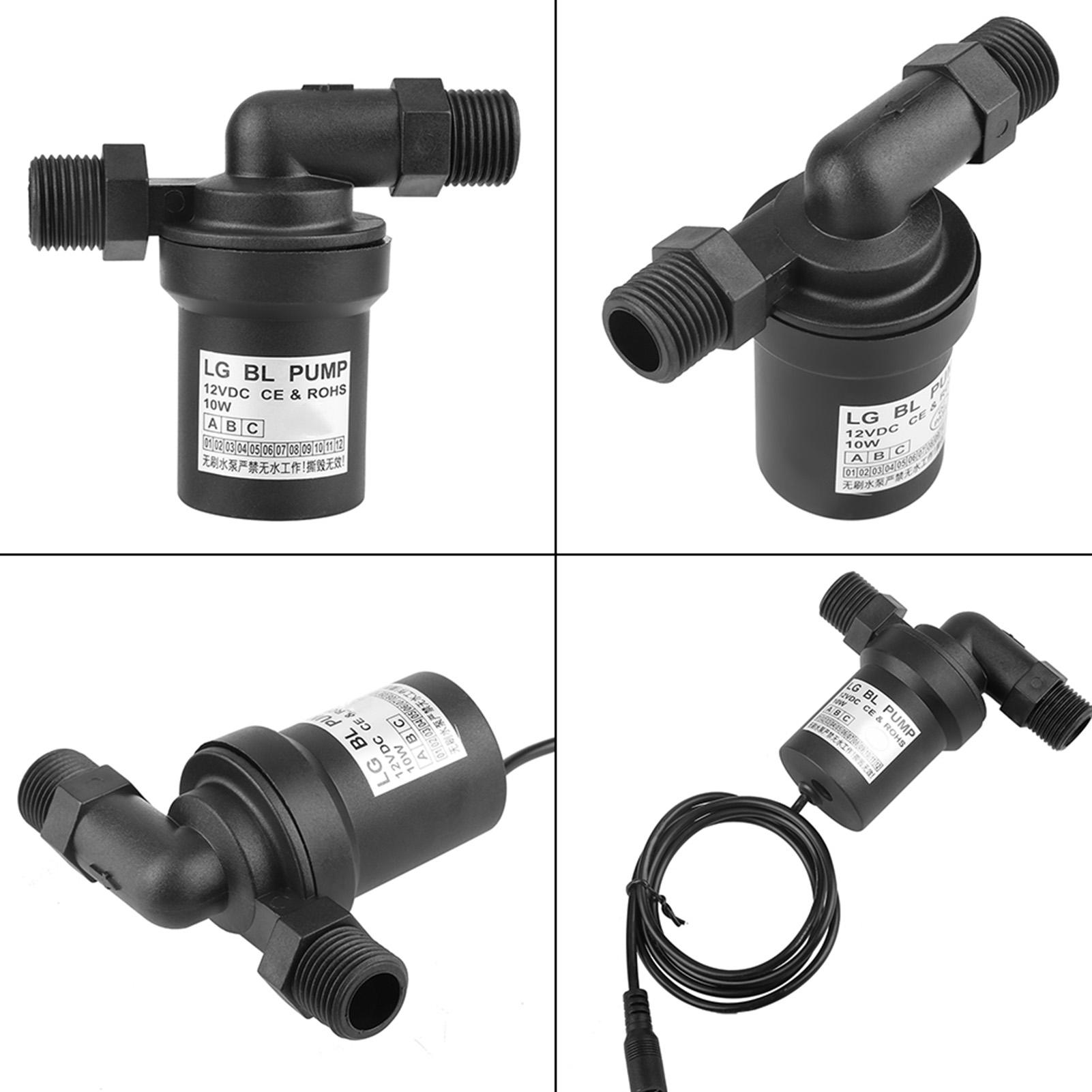 12v Dc Hochtemperatur 10w Bürstenlose Solarwasserpumpe