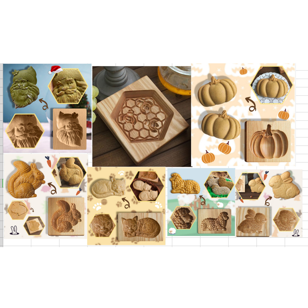 3d-prägeform Für Weihnachtskürbis, Eichhörnchenmotiv 1