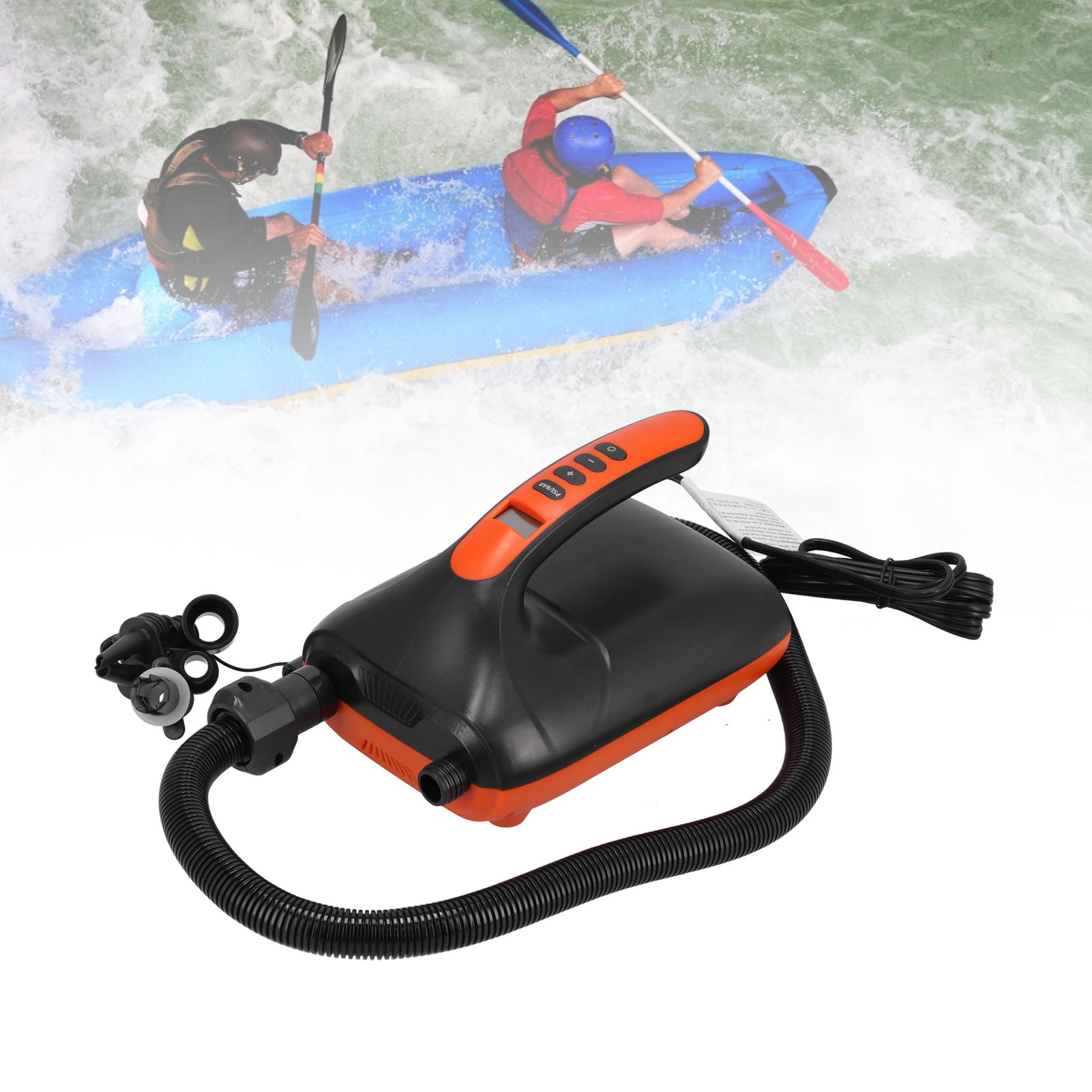 Luftpumpe Für Sup-boards, Universelle 12v-elektro-luftpumpe Für Kanus, Schlauchboote Und Kajaks (hochdruck 20 Psi)