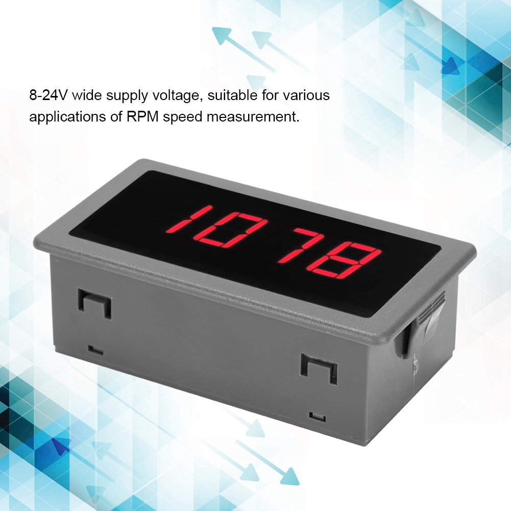 Hochpräziser Digitaler Led-tachometer, Drehzahlmesser, Motordrehzahlanzeige, Hall-sensor-tachometer, Roter Digitaler Tachometer