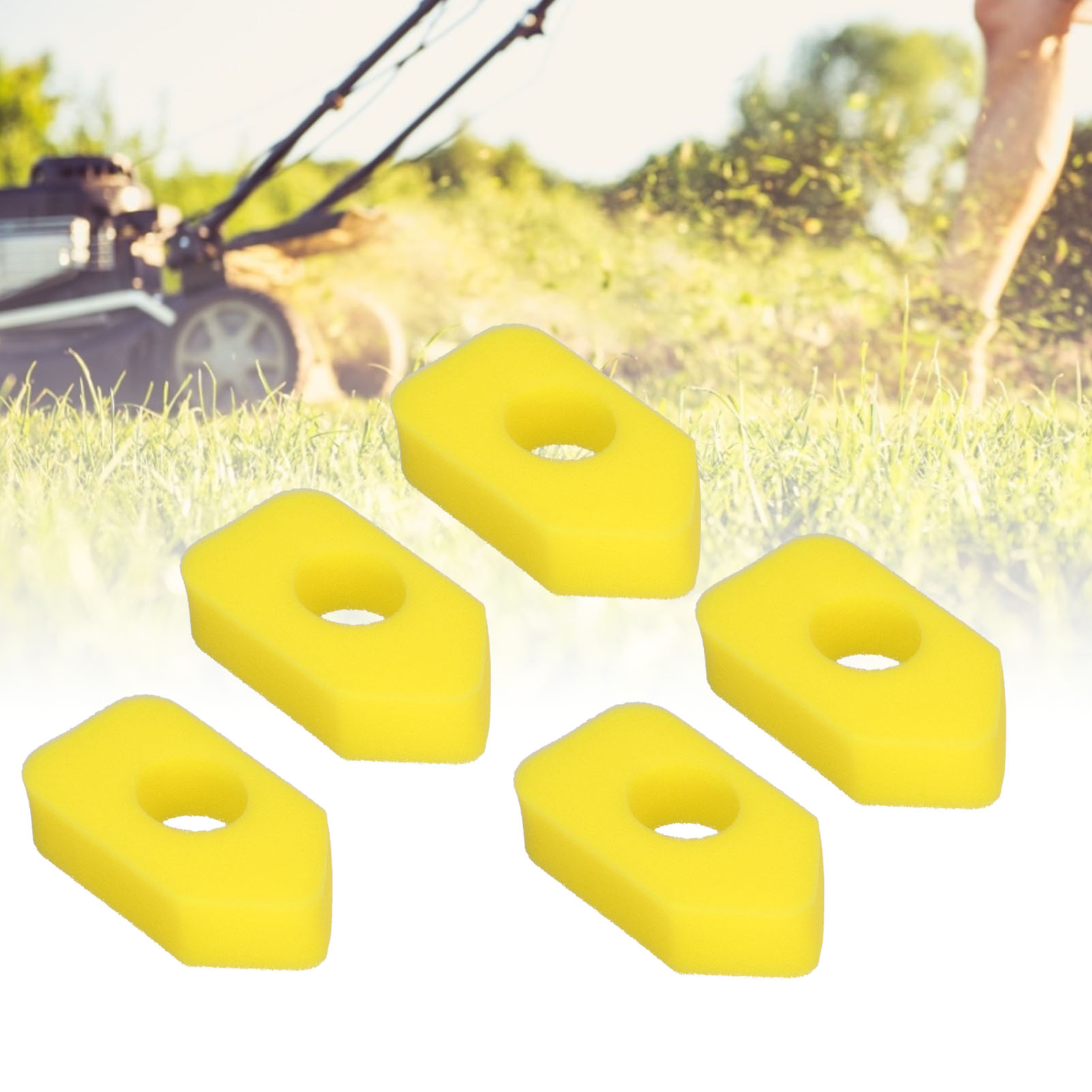 Packung Mit 5 Baumwoll-luftfiltern, Kompatibel Mit Briggs & Stratton Modellen 4216, 5088 Und 5099. Ersetzt Mtd Luftfilter 490-200-0011 Für Elektrische Rasenmäher.