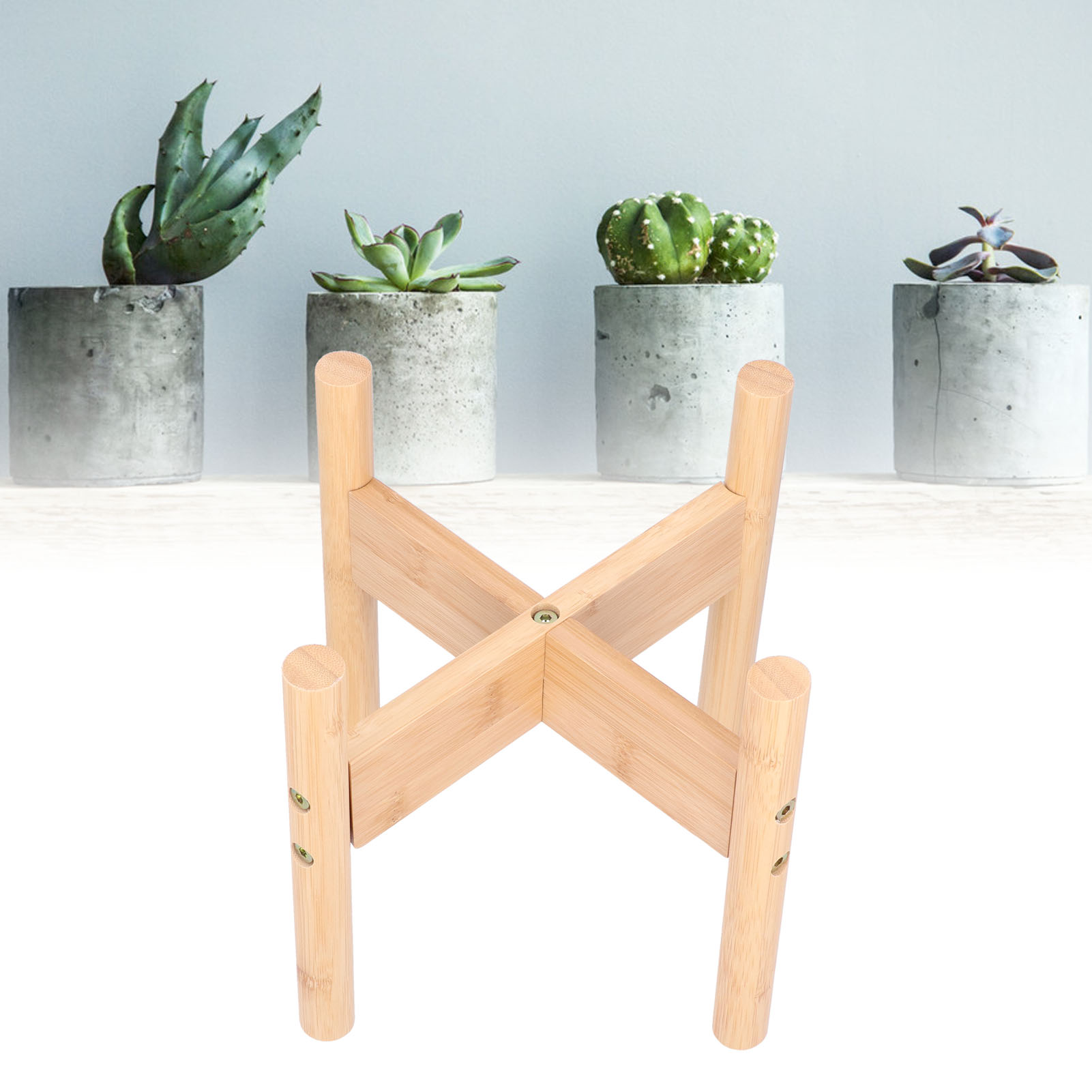 Mini-blumenständer Aus Bambus, Freistehender Zimmerpflanztopf, Minimalistischer Und Moderner Tischblumenständer, Ständer Für Grünpflanzen