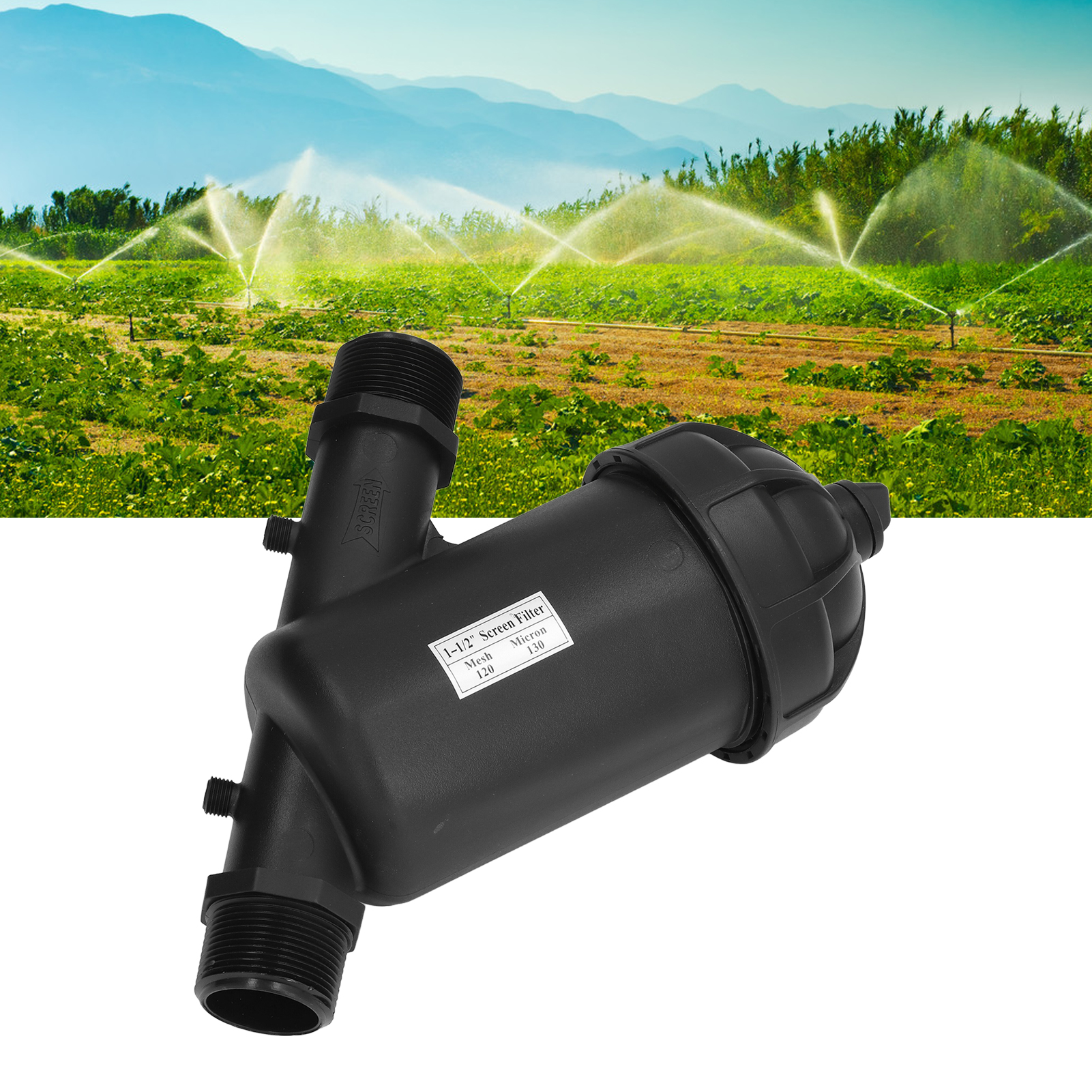 G1-1/2 Maschenfilter Mit Außengewinde, Geeignet Für Gewächshaussprinkler Und Tropfbewässerung, 120 Mesh.