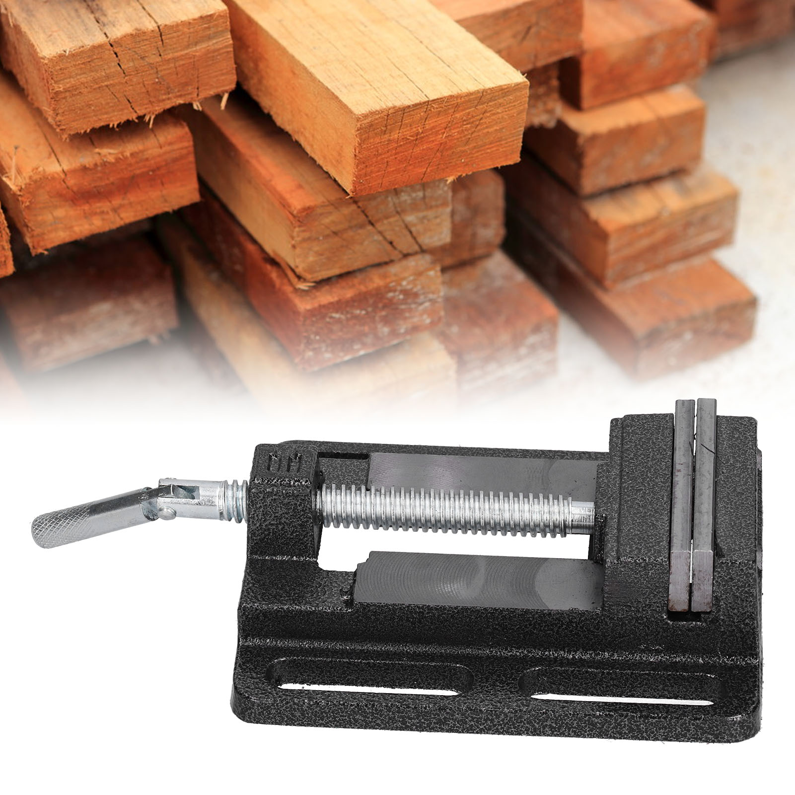 Amerikanischer Flachbacken-schraubstock, Miniatur-werkbankschraubstock, Fester Werkbankschraubstock, Tischbohrmaschine, Präzisionsbohrtisch, Für Den Heim- Und Profigebrauch