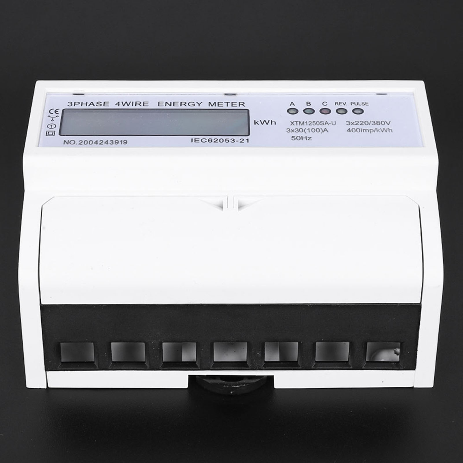 Dreiphasen-lcd-schienenzähler 7p Xtm1250sa-u (a)