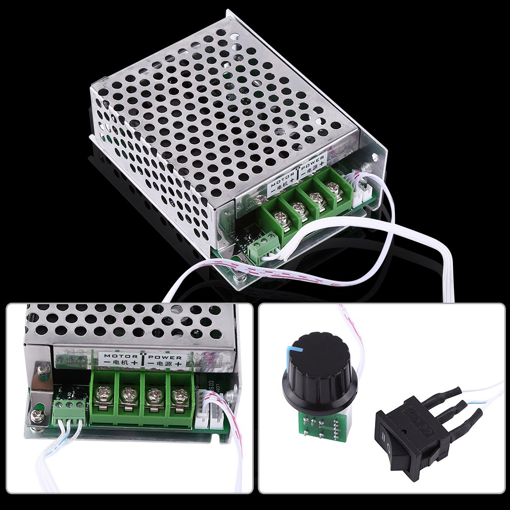 Drehzahlregler Für Gleichstrommotoren Mit Pulsweitenmodulation (pwm), Drehrichtungsumkehr, 10–50 V Dc, 30 A