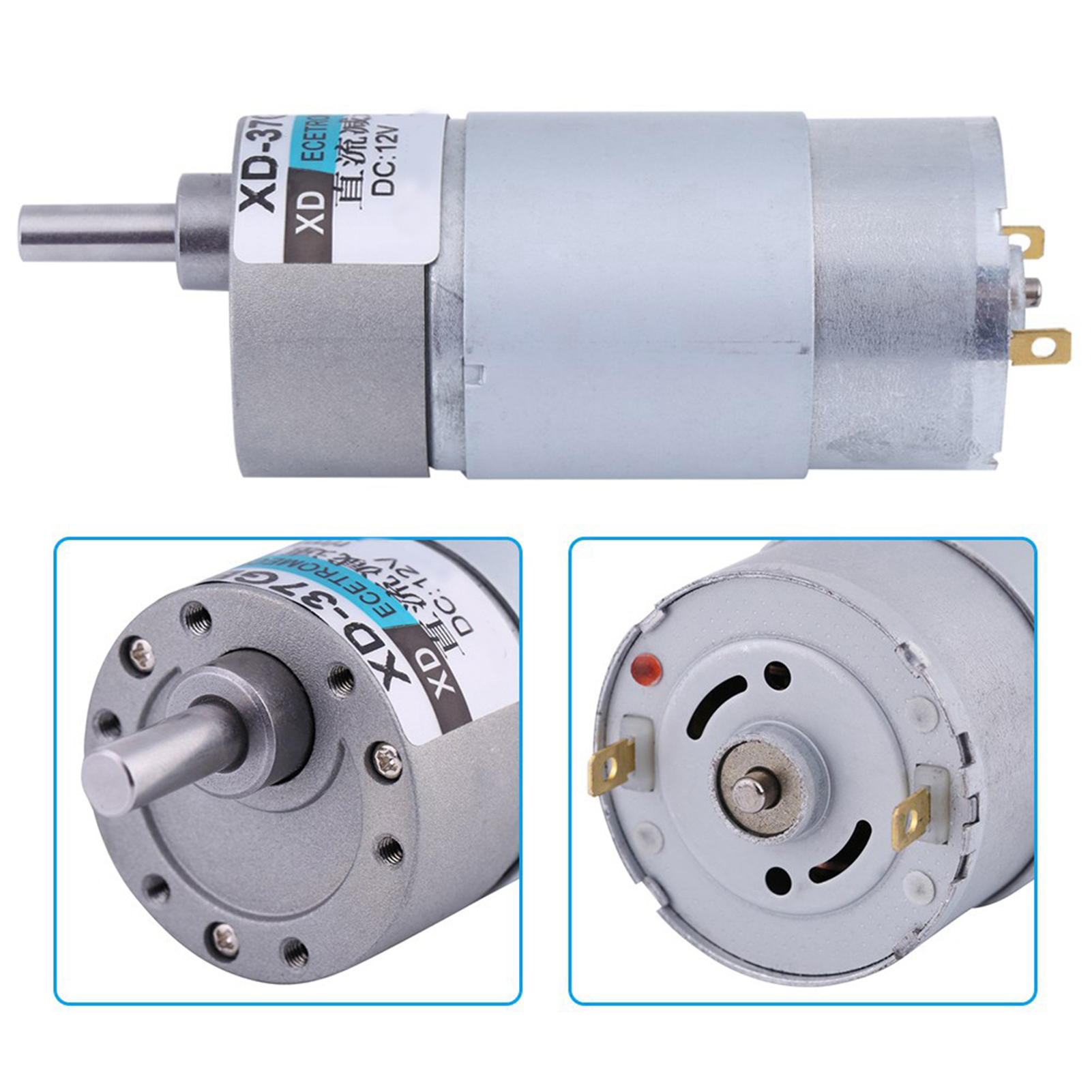37gb555 Gleichstrom-getriebemotor, 12 V, Langsam Laufend, 500 U/min, 15 W