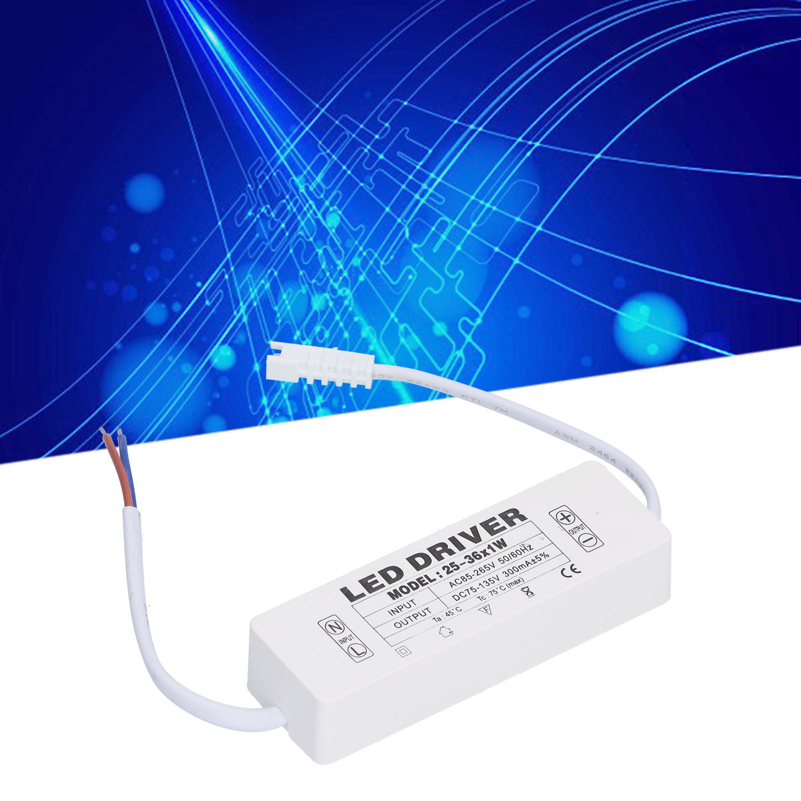 300ma Konstantstrom-led-treiber, Ac85-265v Eingang, 75-135v Dc Ausgang, Leistungstreiberanschluss, Transformator Für Led-lampe.